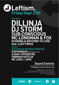 Leftism with Dillinja TONIGHT!