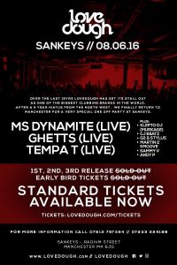LoveDough at Sankeys this Wednesday!
