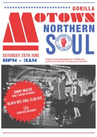 LINE UP JUST ANNOUNCED // NORTHERN SOUL + MOTOWN EVENING 