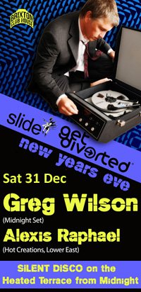 Greg Wilson NYE with Slide & Get Diverted in Brixton