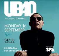 UB40 featuring Ali Campbell announces concert at Bridlington Spa 