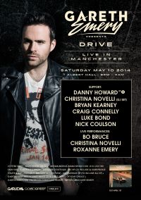 Full line-up announced! Gareth Emery presents Drive album launch!!