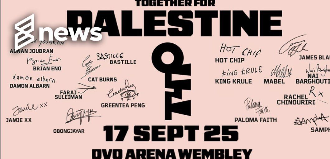 Huge Together For Palestine show announced at OVO Arena Wembley
