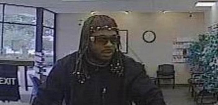 Police are searching for a bank robber disguised as Rick James