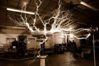 The UK’s biggest Tesla Coil at REMEDY’s Bonfirenight spectacular.