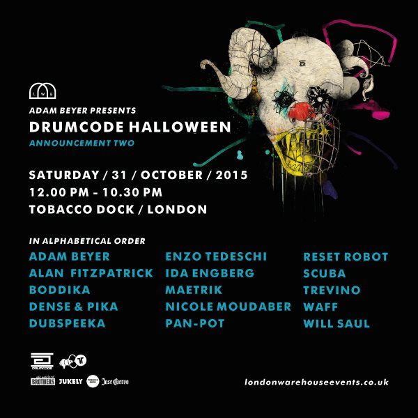 Win tickets to Drumcode Halloween at Tobacco Dock