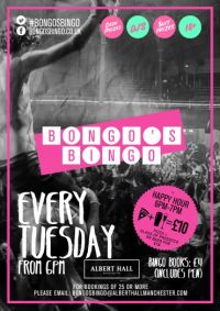 BONGOS BINGO next tuesday 