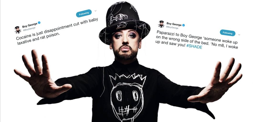 Boy George is a Twitter genius