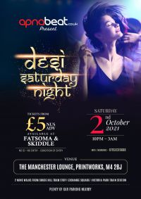 Desi Saturday Night is back! 2nd October 2021