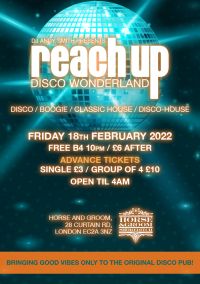 Nick 'Reach Up' selects his Disco weapons for this Friday at the 'Disco Pub'