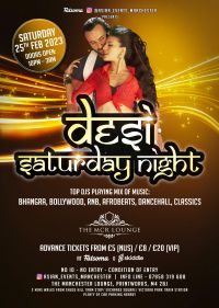 Desi Saturday Nightclub Manchester- February 25th 2023